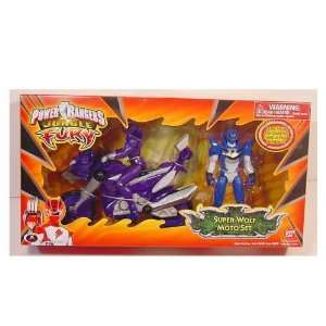   Power Rangers Jungle Fury   Super Wolf Moto Ranger Set Toys & Games