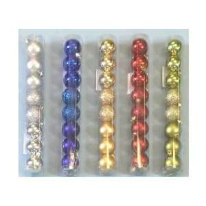  8 Pack Mini Ball Christmas Ornaments Case Pack 48