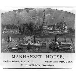  Manhanset House,Shelter Island,1884,Boats,Shoreline