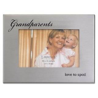   Frames Brushed Silver Metal 4 by 6, Grandparents Picture Frame