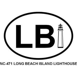  LONG BEACH ISLAND LIGHTHOUSE Personalized Sticker Kitchen 