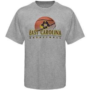  ECU Pirates Shirts  East Carolina Pirates Ash Basketball 