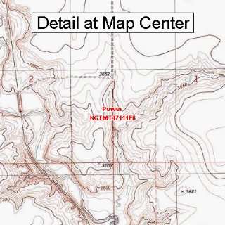   Quadrangle Map   Power, Montana (Folded/Waterproof)