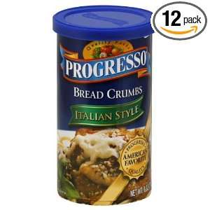 Progresso Italian Flavored Bread Crumbs, 8 ounces (Pack of12)  
