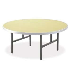 Southern Aluminum Aluminum Folding Table with HLegs 72 Diameter 