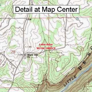 USGS Topographic Quadrangle Map   Little River, Alabama (Folded 