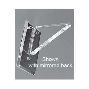  Clear Back Flush Top No Lip Acrylic Shelf Support   6 in 