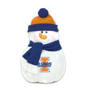  Illinois Fighting IlliniSnowman Pillow