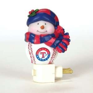  Texas Rangers MLB Home Run Snowman Night Light (5) Sports 