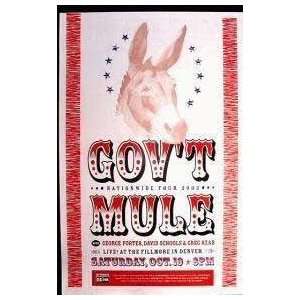  Govt Mule Fillmore Denver Colorado 2002 Concert Poster 