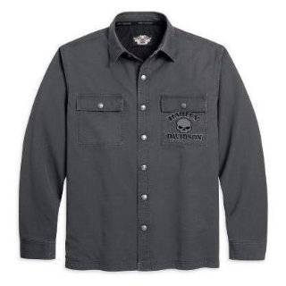  Harley Davidson® Mens Skull Shirt Jacket. Embroidered 