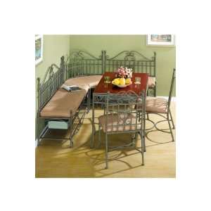    Kingston Breakfast Nook Set With Wood Table Top