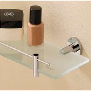 Bathroom Accessories 67565 Valsan Porto Large Glass Shelf with Gallery 