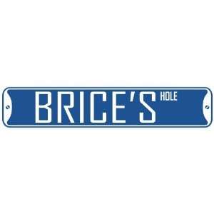   BRICE HOLE  STREET SIGN