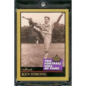 1991 ENOR Ken Strong Football Hall of Fame Card #132   Mint Condition 