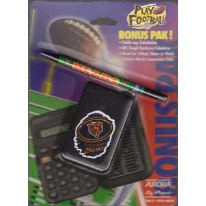  1995 NFL Play Football Chicago Bears Calculator and Pen 
