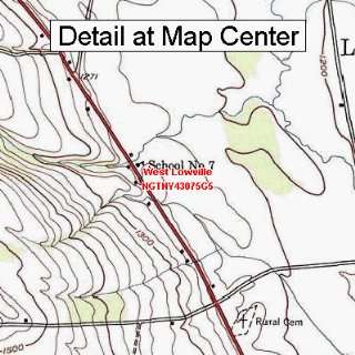  USGS Topographic Quadrangle Map   West Lowville, New York 