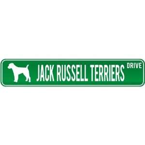 New  Jack Russell Terriers Drive  Street Sign Dog 