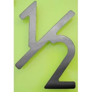 Stainless Steel House Number 1/2   5 Inch (Satin Black) (5 