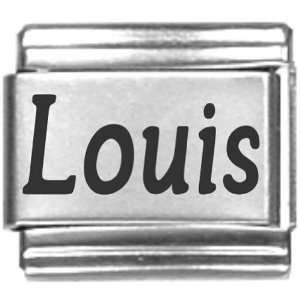  Louis Laser Name Italian Charm Link Jewelry