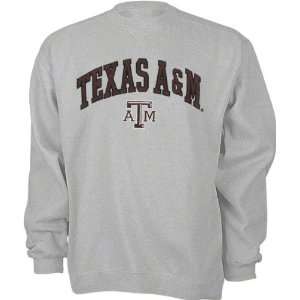  Texas A&M Aggies Grey Tackle Twill Crewneck Sweatshirt 