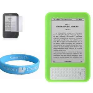  Green Silicone Skin for new kindle 3 Kindle Wireless Reading Device 
