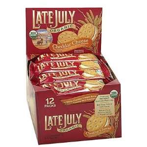 Late July Organic Cheddar Cheese Sandwich Crackers, 48 ct (Quantity of 