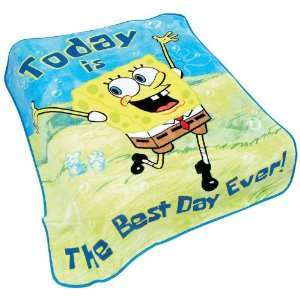  SpongeBob Best Day SquarePants Kids Blanket