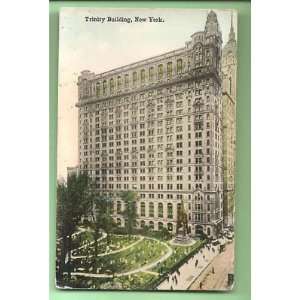    Postcard Trinity Building 1915 New York City 