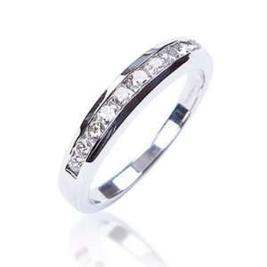   Diamond Ring in 18ct White Gold, Ring Size 4.5 David Ashley Jewelry