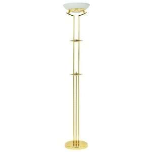  Modern Torchiere Floor Lamp Polished Brass (Free Delivery 