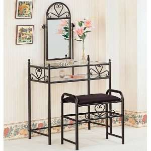  Casual Vanity and Stool Set by Coaster