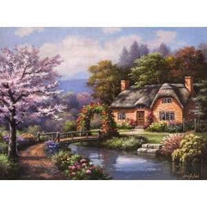  Spring Creek Cottage   Poster by Sung Kim (13x17)
