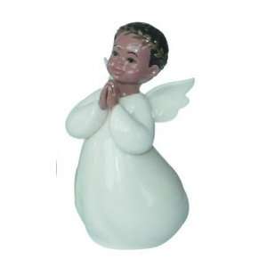  Fine Porcelain Praying African Angel Boy Figurine