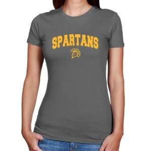  NCAA San Jose State Spartans Ladies Charcoal Logo Arch 