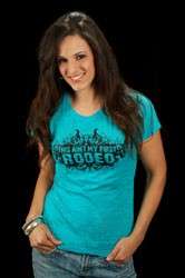 COWGIRL JUSTICE BLUE AINT MY FIRST RODEO SHIRT  