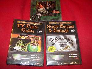 Two Scary Halloween DVDs &1 CD All NIB Very Scary Fun  