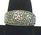 FABULOUS STERLING SILVER BALINESE SCROLL RING   SIZE 7  