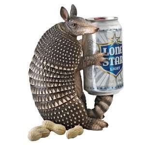 Xoticbrands 8 Classic Armadillo Animal Sculpture Beverage Holder 