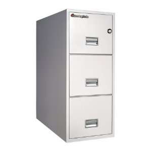   31 in. 3 Drawer Insulated Vertical File   Light Gray