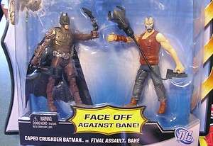 DC Dark Knight Rises CAPED CRUSADER BATMAN vs FINAL ASSAULT BANE 4 