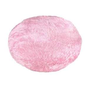    NEW Faux Fur Pink Dog Cat Pet Pillow Bed Lounger Pad