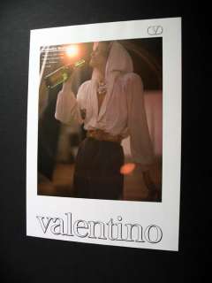 Valentino Boutique womens clothing 1985 print Ad  