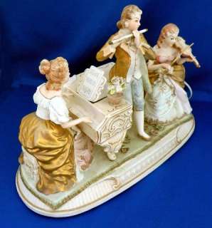 Large Ardalt Victorian Music Figurine w Music Box & Lights  