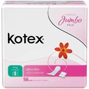  Kotex Ultra Long Maxi Pads 56 ct (Quantity of 4) Health 