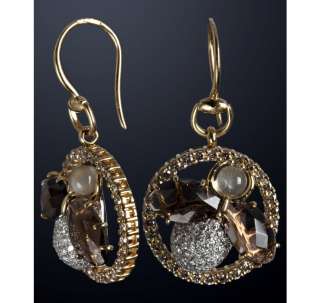 blue quartz and diamond Roma earrings