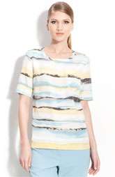 St. John Collection Stripe Jewel Neck Tee Was $495.00 Now $163.00 65 