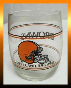 1993 TEAM NFL Cleveland BROWNS Helmet Logo 12oz Highball Drinking 