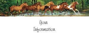 Return Address Mailing Labels Custom Horse Creek  