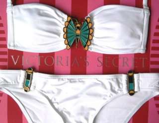 New Angel White VICTORIAS SECRET Butterfly Hardware Bikini Set XS M L 